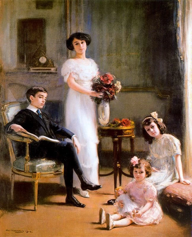 Ramon Casas - Ritratto della famiglia Sánchez